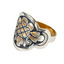 Серебряное кольцо Золотая осень с позолотой 10020127В06